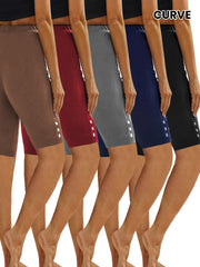 Women’s Sports Shorts Set, 5-Inch, Elastic Waist, Workout Yoga Running