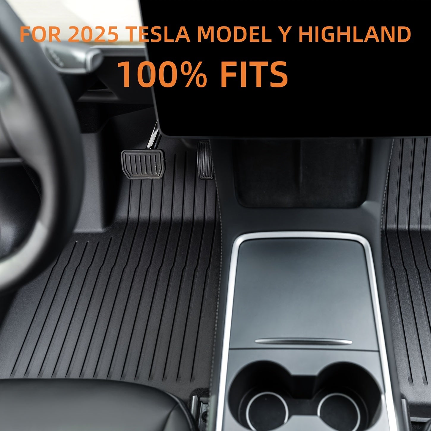 Universal TPE Avtomobil poliyalari Tesla Model Y 2025 Tez quriydigan, sirpanmaydigan