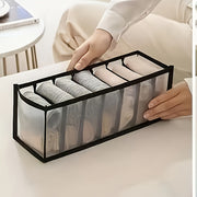 Qora paypoq shkaf tashkilotchisi 7 bo'lakli polyester shkaf saqlash