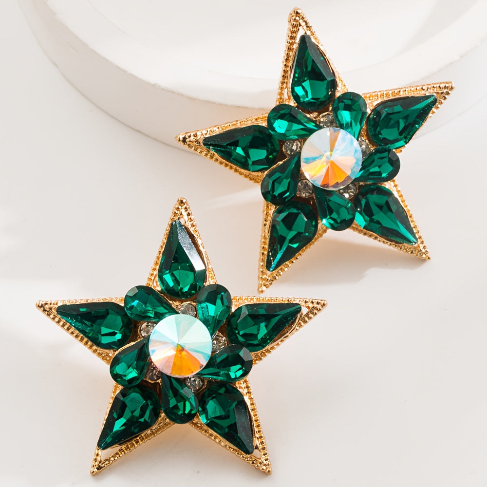 Vintage Alloy Yulduz Moshinalari Besh Nuqtali Dizayn - Kundalik Kiymak yoki Sovg'a Berish Uchun Nafis va Ko'p Qirrali Buyum