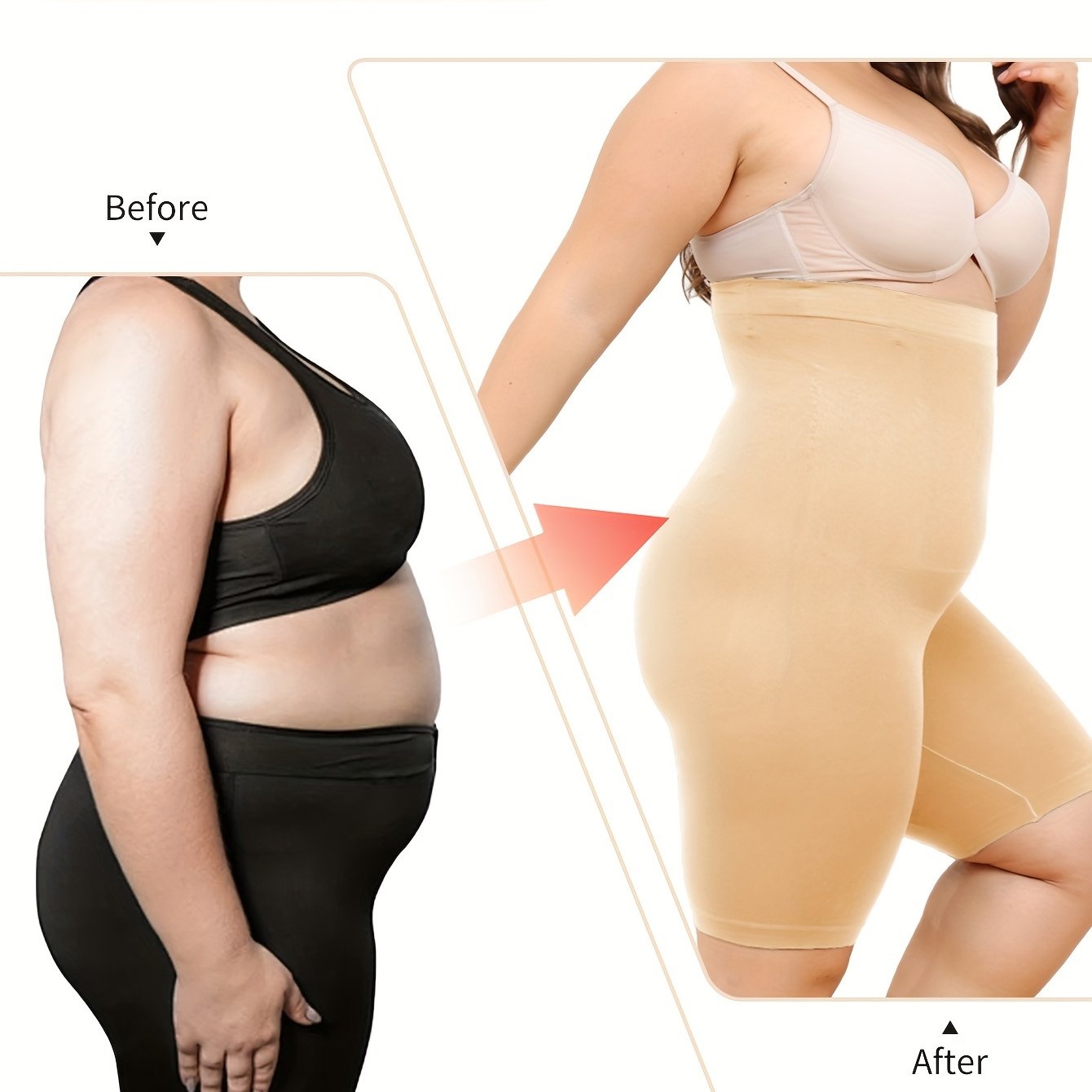 Women's High-Waisted Workout Shorts Tummy Control Hips Lift Toning