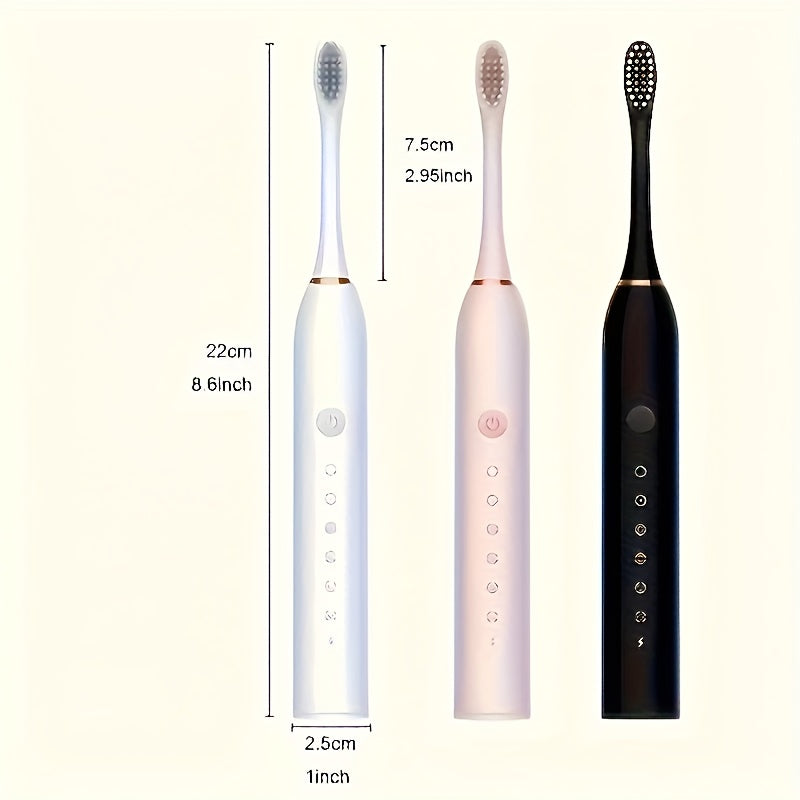 Electric Water Flosser and Sonic Toothbrush Set for Adults with 4 Brush Heads