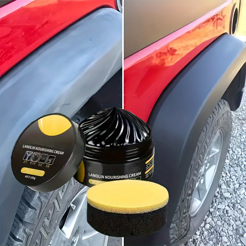 1Pc Car Rubber and Plastic Repair Agent Durable Gloss Enhancer for Interior Exterior