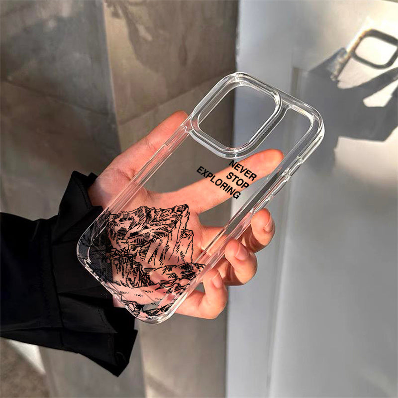 Durable TPU Phone Case for iPhone 12 13 14 15 16 Pro Max Plus Shockproof Lens Protection