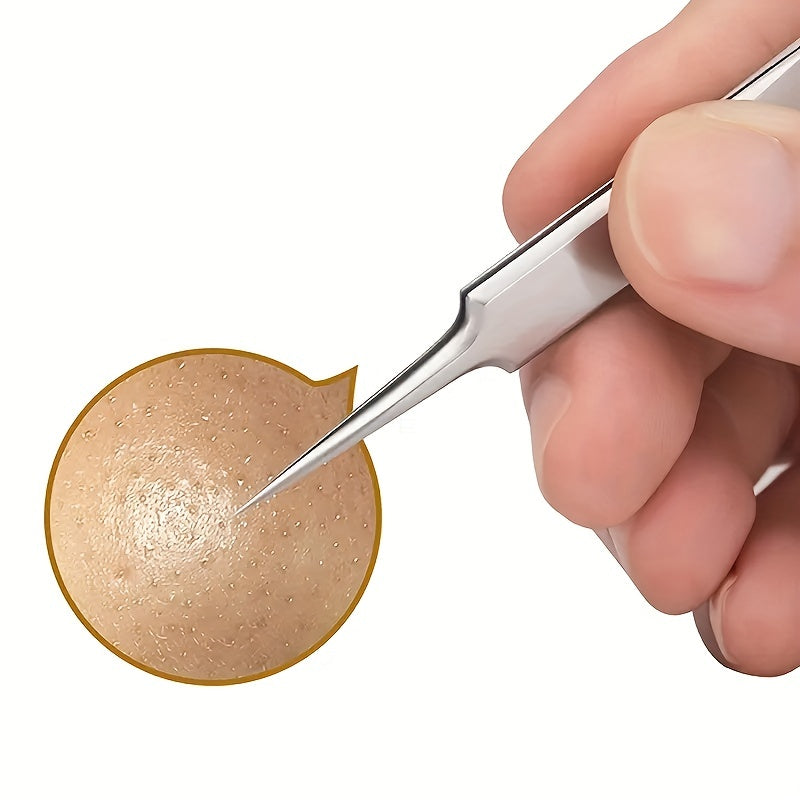 3Pcs Professional Tweezers Set - Fine Precision Blackhead Blemish Removal