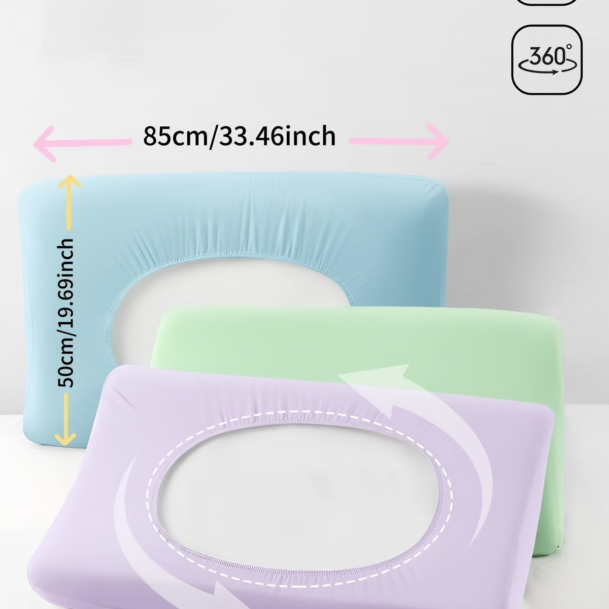 Disposable Travel Pillowcase Thickened Dirt-Resistant Elastic for Train and Hotel Bedding