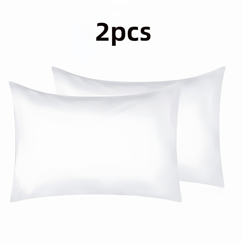 Set of 2 White Disposable Pillowcases Non-Woven Dustproof Hotel Salon Home