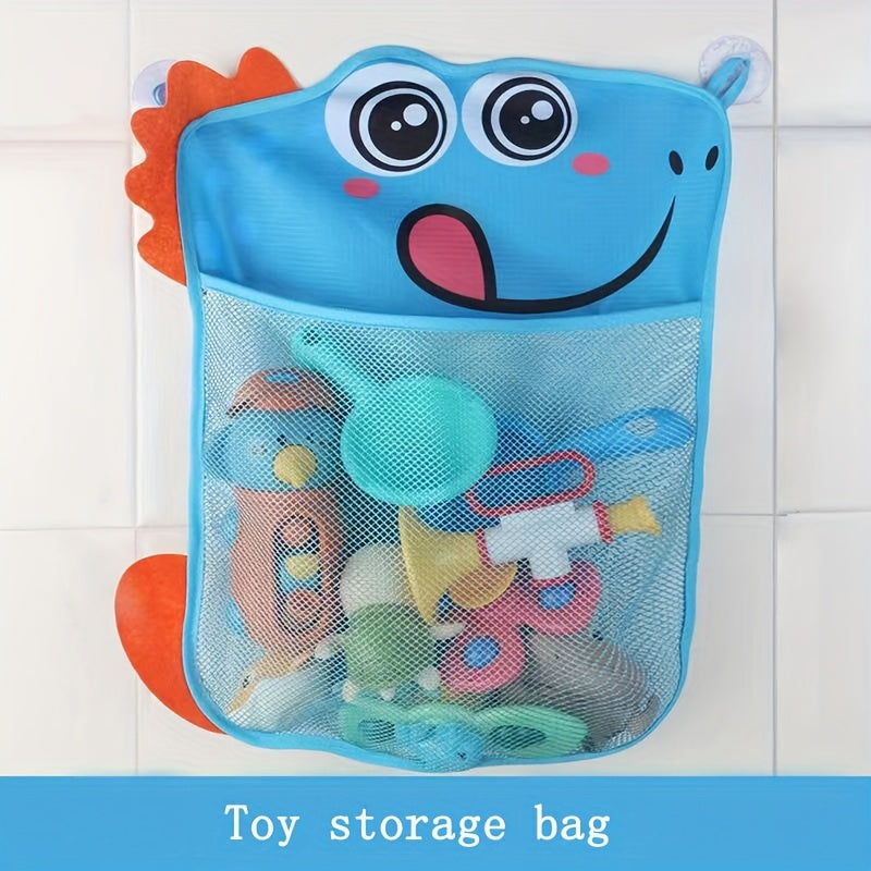 Baby Bath Toy Storage Bag with Suction Cups Kid's Bathroom Organizer