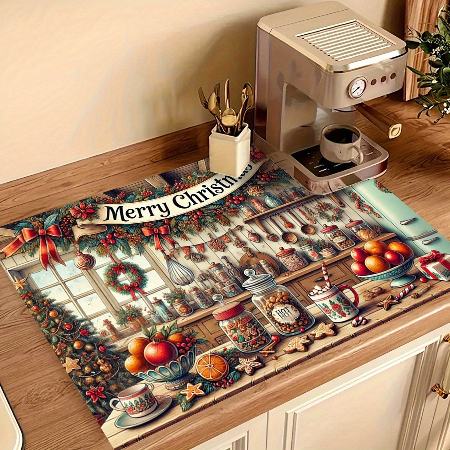 Christmas Snowman Stove Cover Waterproof Anti-Slip Heat Resistant for Electric Glass Cooktops