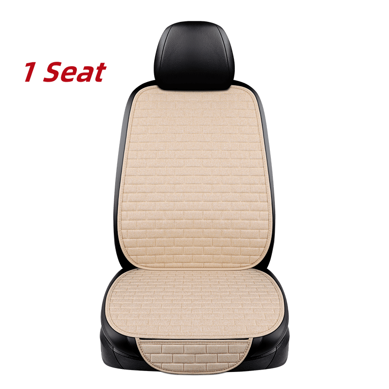 Universal Flax Car Seat Cover Protector with Backrest for Auto and Truck