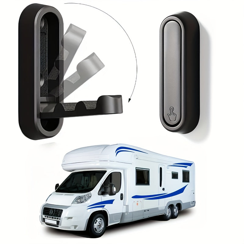 Aluminum Alloy Folding Wall Hook Space-Saving Clothes Bag Hanger