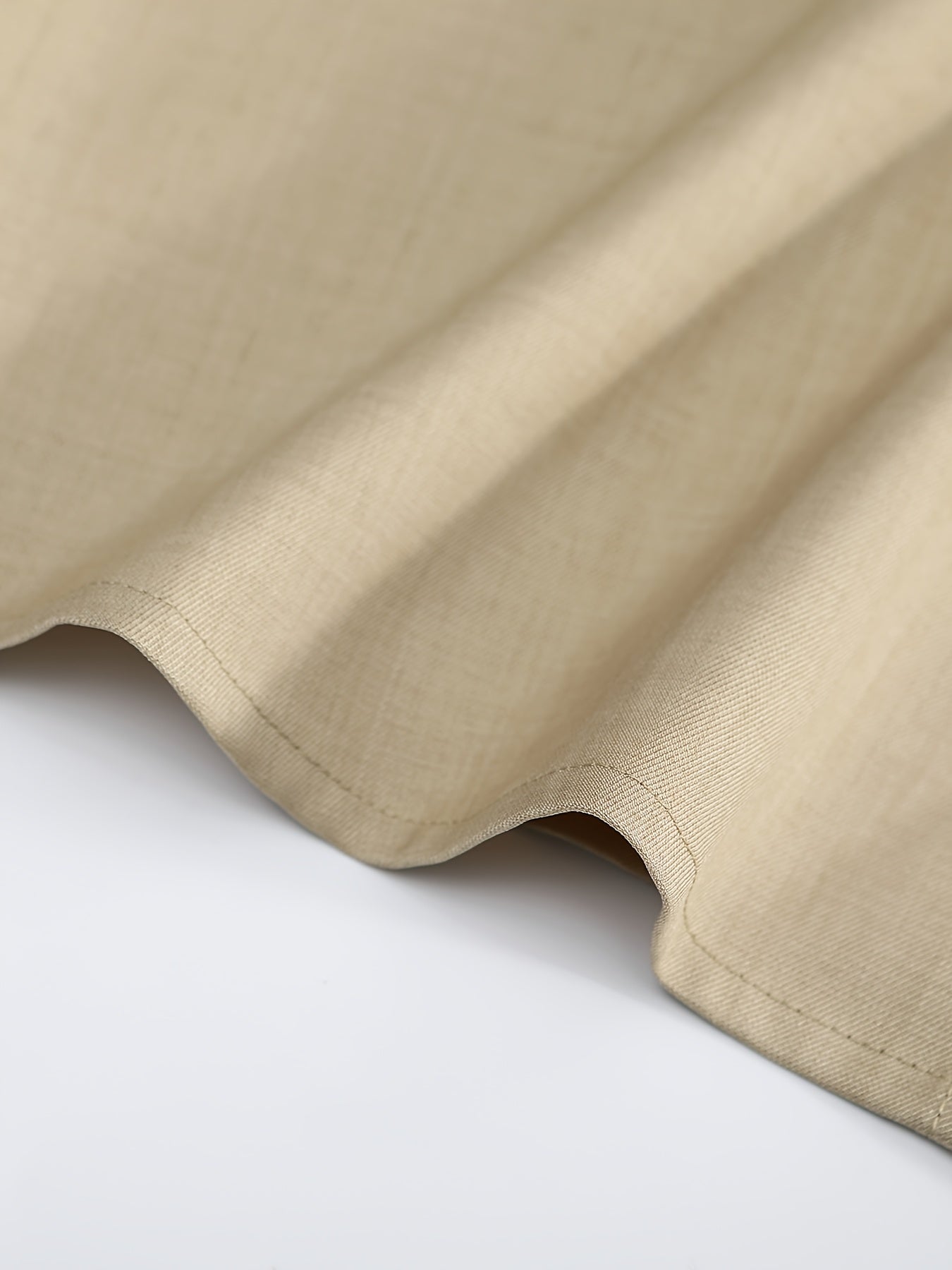 Casual Short-Sleeve Shirt and Long Pants Outfit Polyester Solid Color All-Season