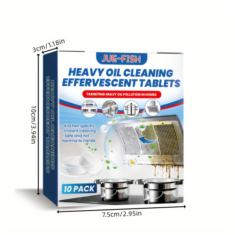 Kitchen Cleaning Tablets for Grease and Oil Stains on Surfaces and Appliances