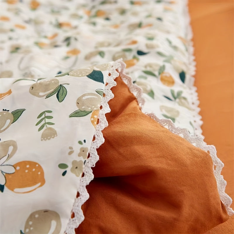 Плед с вышитым узором вишни, 100% полиэстер, устойчив к пятнам, моется в машине, с кисточками, летний прохладный, для гостиной и спальни