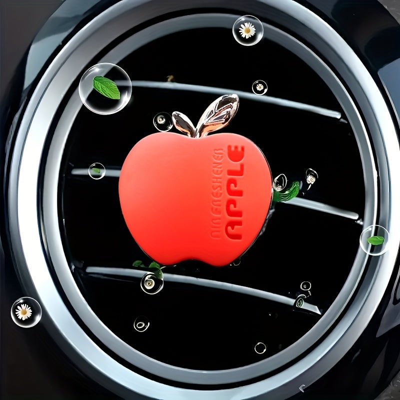 Avtomobil havo tozalovchi olma shaklidagi aylanadigan vent klipi, avtomobil aromati diffuzori