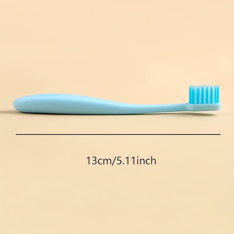 3-Pack Soft Bristle Toothbrushes Small Head Candy Colors Travel Dental Care