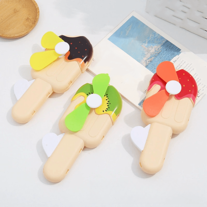 Handheld Mini Fan with Ice Stick Portable Summer Cooling Gift for Kids and Friends