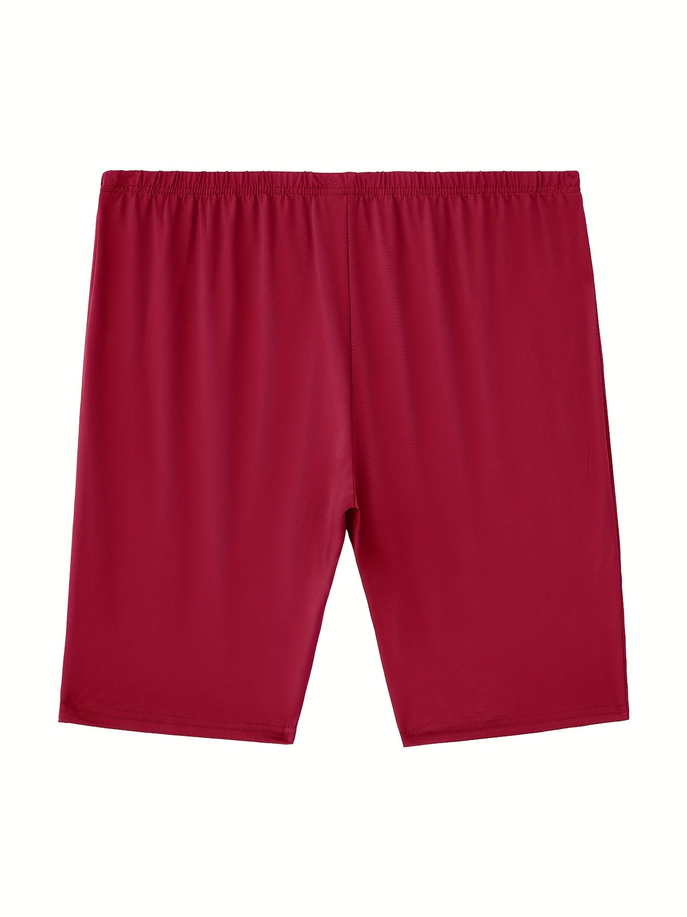 Plus Size Women's High Waist Shorts Stretchy Casual Capri Pants for Fitness Yoga