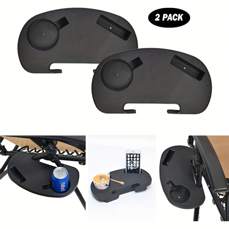 Zero Gravity Chair Arm Tray with Cup Holder and Phone Slot for Lounge and Beach