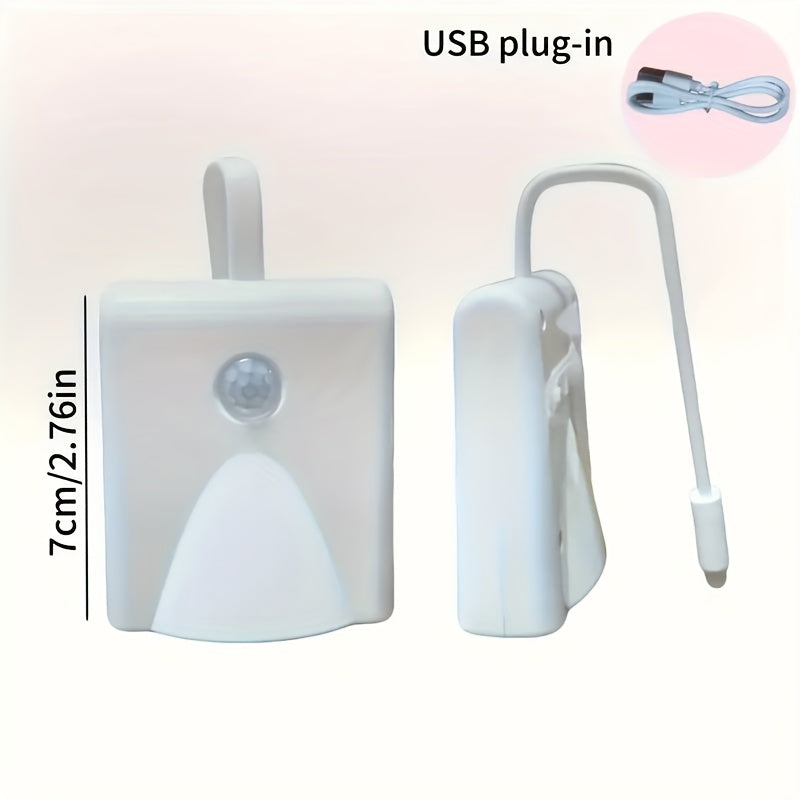 Toilet Night Light with 16 Colors Motion Sensor Energy Saving Easy to Install