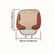 Faux Leather Car Seat Protector Cushion with Breathability and Anti-Slip Safety