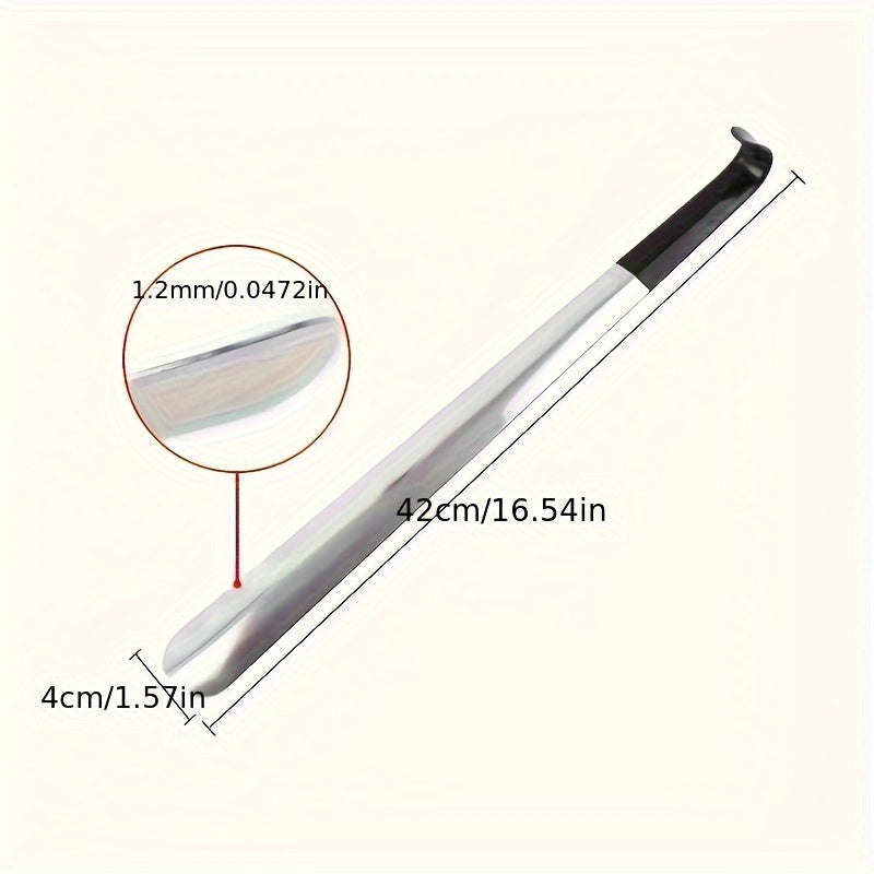 Stainless Steel Shoe Horn Long Handle for Seniors and Mobility Aid