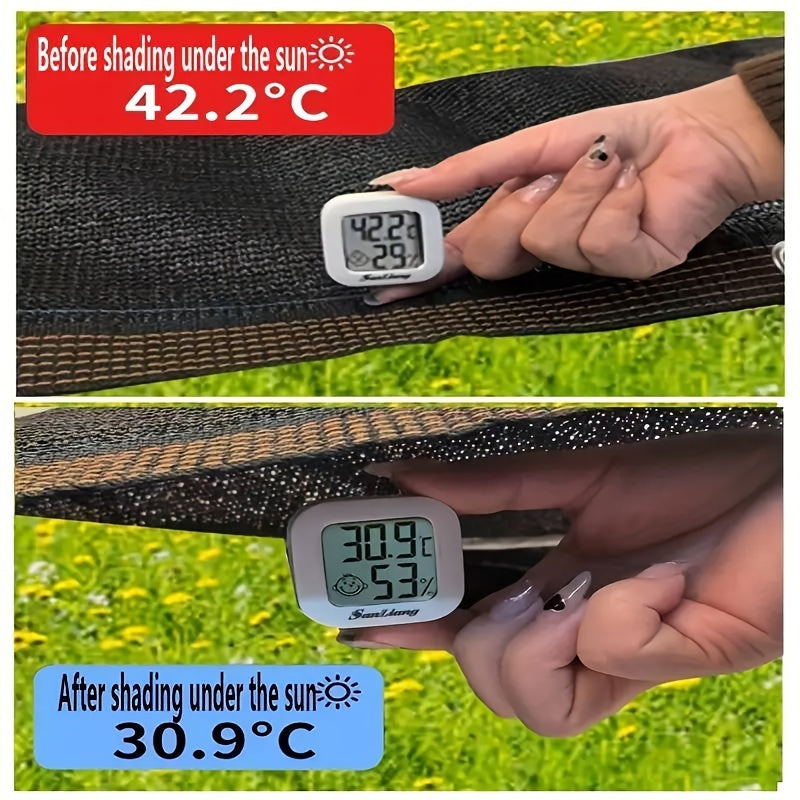 Черная дышащая солнцезащитная сетка для уличной приватности и садоводства, несколько размеров