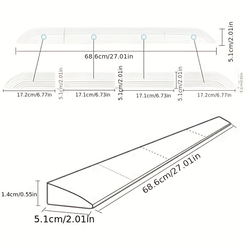 Juego de accesorios para aspiradora robot, barra de umbral, rampa y alfombra de escalada compatible con la mayoría de modelos