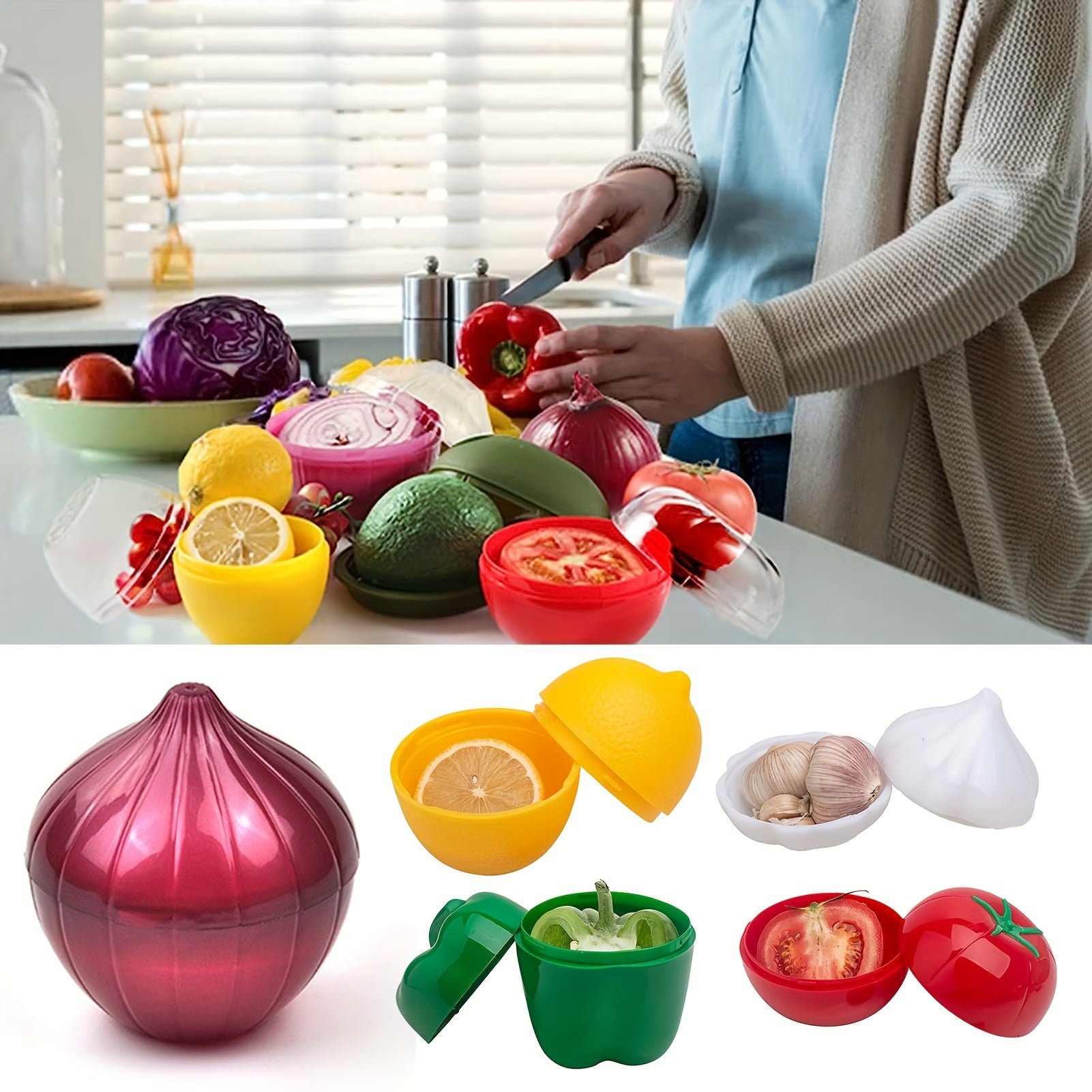 PVC Lemon Storage Container for Fruit Preservation Fridge Organizer No Electricity