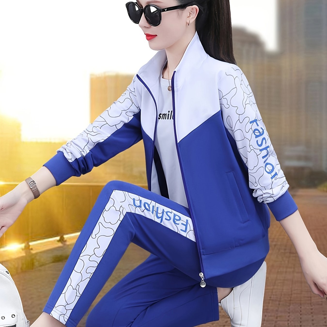 Women's Cardigan Set Long Sleeve Spring Autumn Casual Outdoor Sportswear