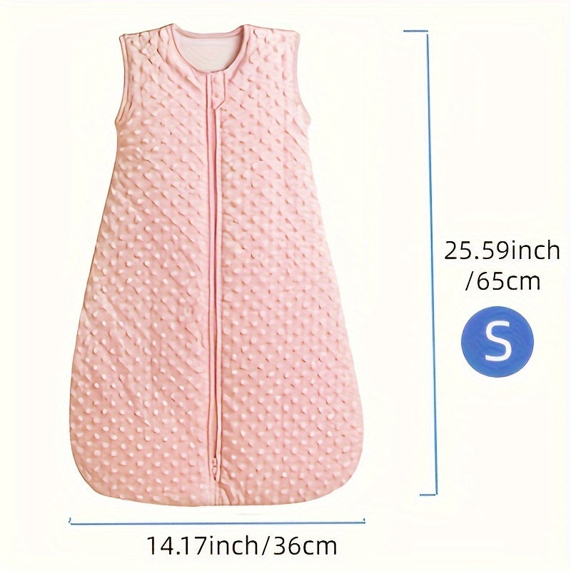 Yangi tug'ilganlar va kichkina bolalar uchun bolalar uyqu sumkasi 2.5 TOG Minky Dot paxta uyqu sumkasi