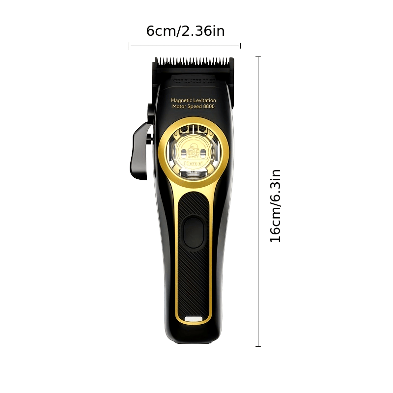 Cortapelos eléctrico con cuchilla desmontable, recargable por USB, 8800RPM, batería de 2500mAh