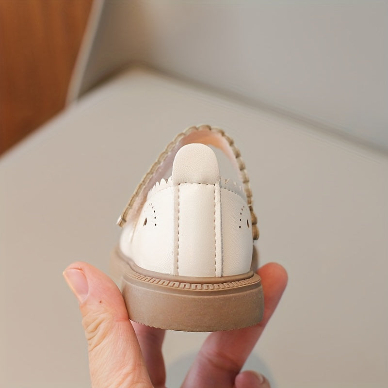 Kichkina qiz bolalar poyabzali Mary Jane nafas oladigan PU pastki yuqori kundalik bahor va kuz uchun