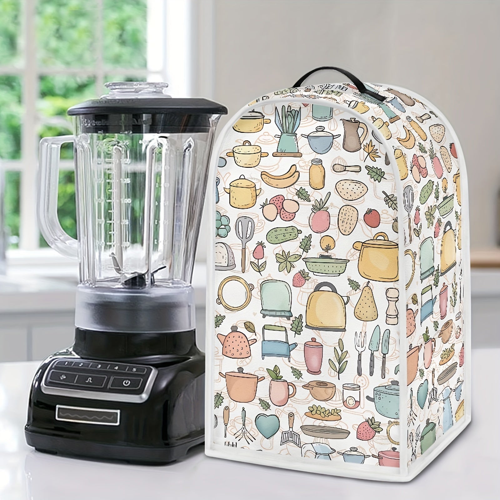 Cartoon Kitchen Appliance Cover for Blender Stand Mixer Coffee Maker Dust Resistant