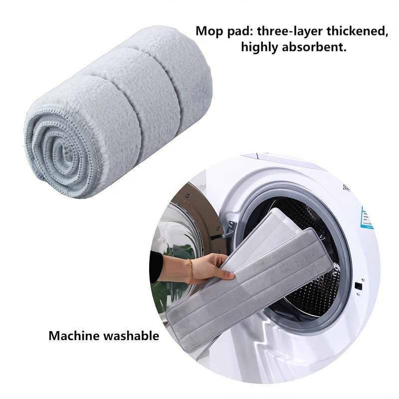 Ultimate Mop and Bucket Set with 2 Pads, Extendable Handle, Dual-Sided Scraper