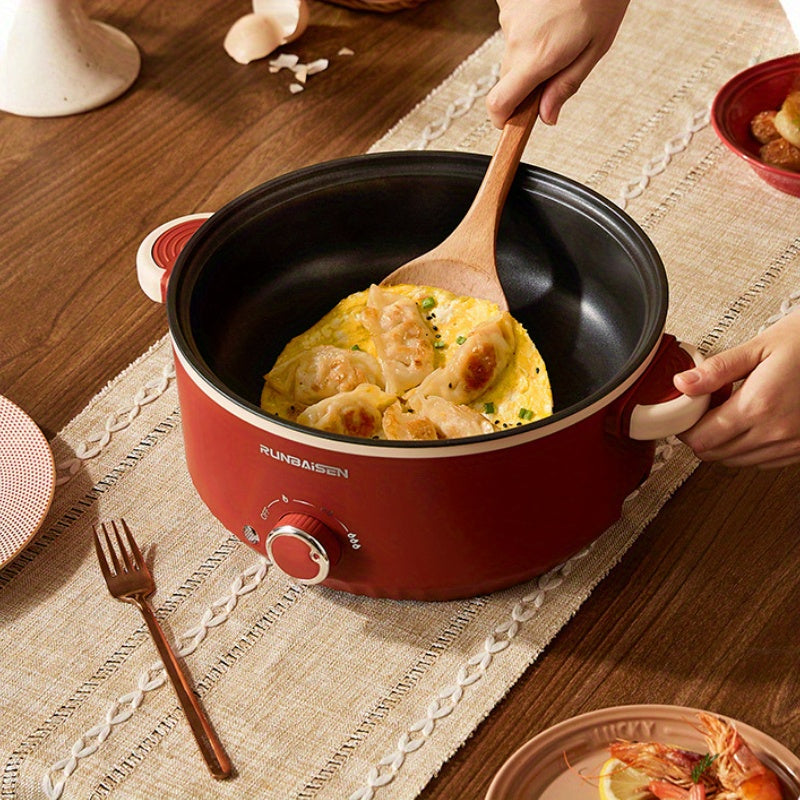 Electric Hot Pot for Cooking Noodles Steak Eggs Durable Compact