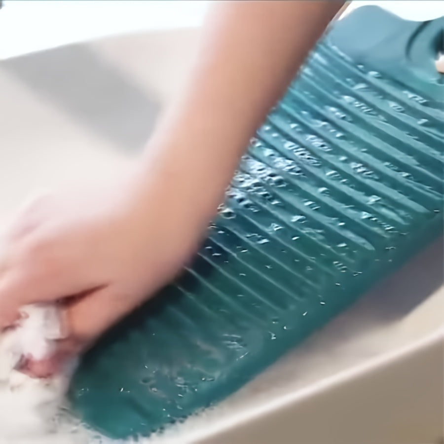 Portable Laundry Board Set of 2, Small Plastic Wash Boards for Hand Washing