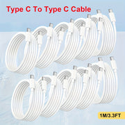 USB C to USB C Cable 60W Fast Charging 91.44cm for Samsung S22 S21 S20 Note 20 10