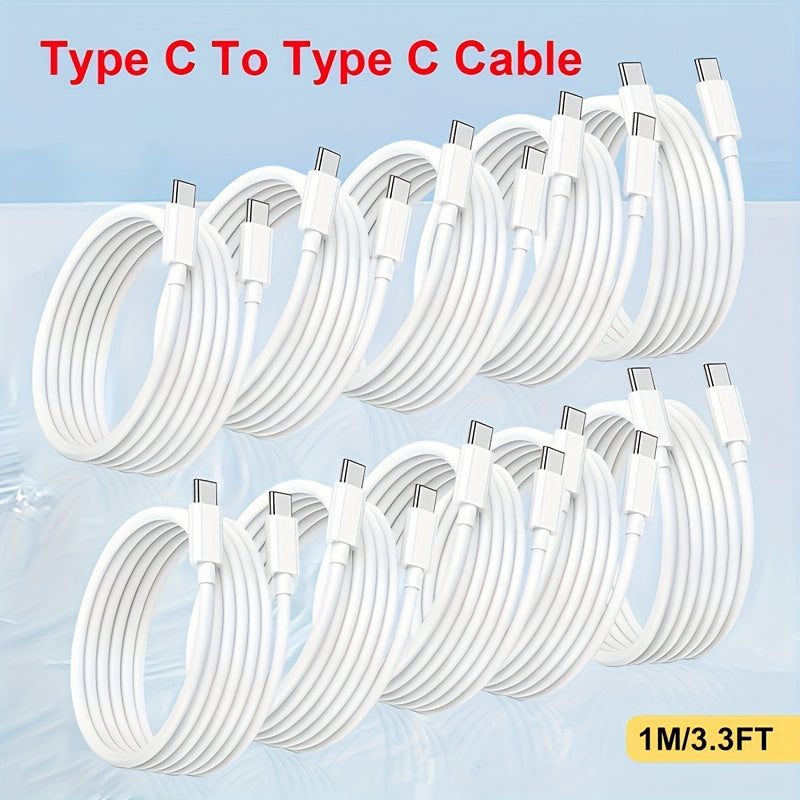 USB C to USB C Cable 60W Fast Charging 91.44cm for Samsung S22 S21 S20 Note 20 10