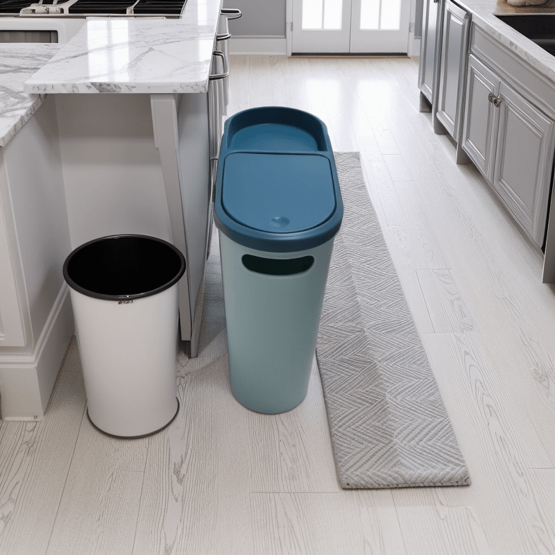 Innovatsion ochilish bilan joyni tejovchi bosimli chiqindi qutisi, mustahkam, hidi o'tkazmaydigan