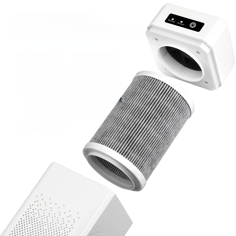 USB Air Purifier with 3 Odor Elimination Levels for Home Office Bedroom Desktop