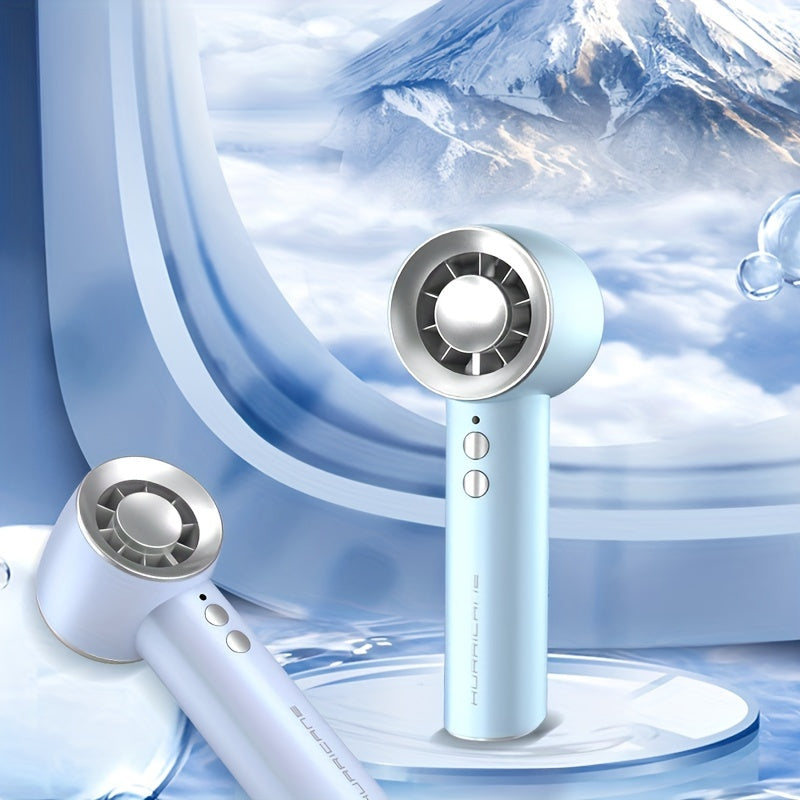 Portable Handheld Mini Plastic Fan with Adjustable Speed for Travel and Outdoor Use