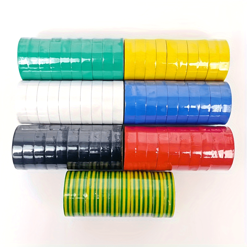 6-Pack Flame Retardant PVC Electrical Tape Indoor Outdoor High Temperature Waterproof