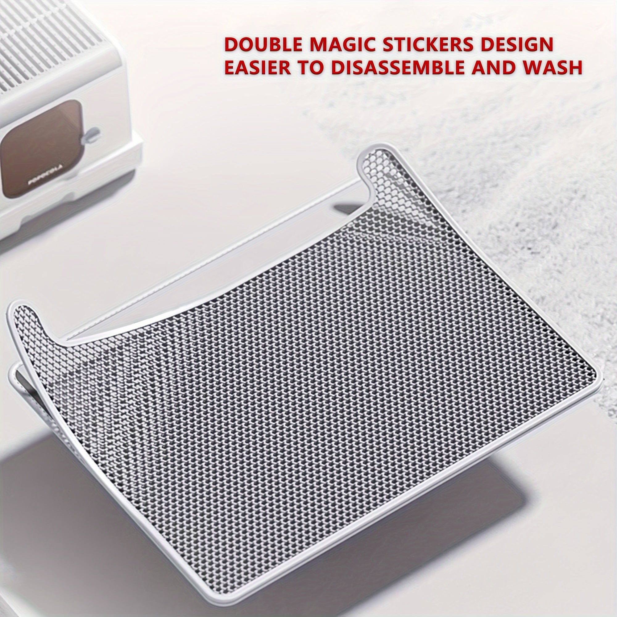 Cat Litter Mat EVA Double Layer Dust Control Easy to Clean Indoor Cat Hygiene