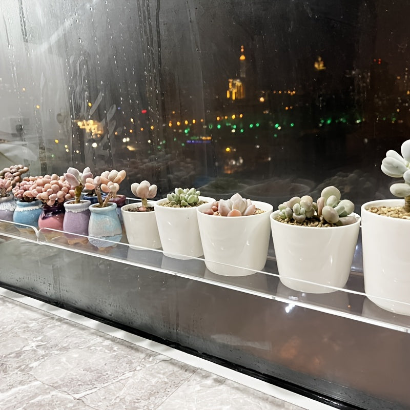 Tozalangan akrilik suzilgan javonlar hammom, oshxona va vinil yozuvlar ko'rgazmasi uchun