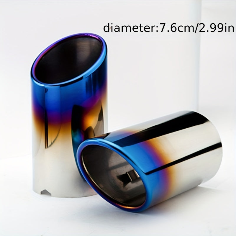 Универсальный 76мм накладка на выхлопную трубу автомобиля стильное покрытие для седана и внедорожника