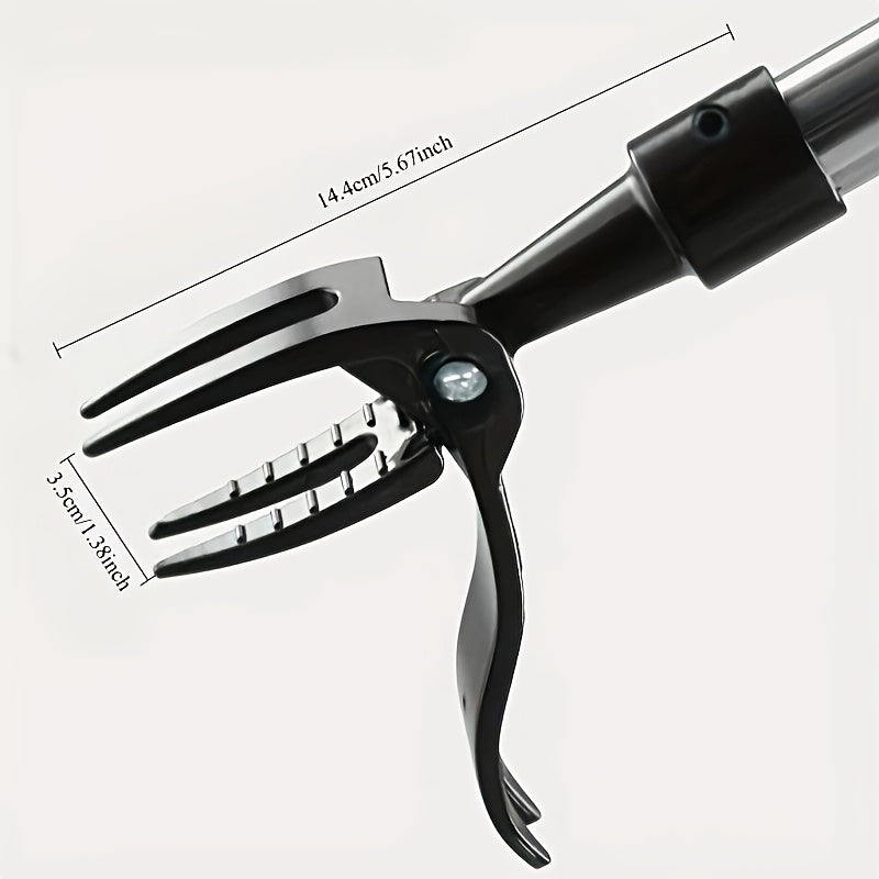 Heavy Duty Aluminum Weed Puller with 4 Claw Steel Root Removal Garden Tool