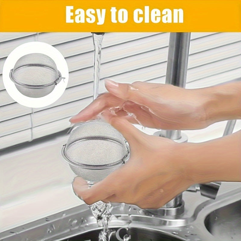 Stainless Steel Tea Ball Strainer Set with Mesh Infuser for Loose Tea and Spices