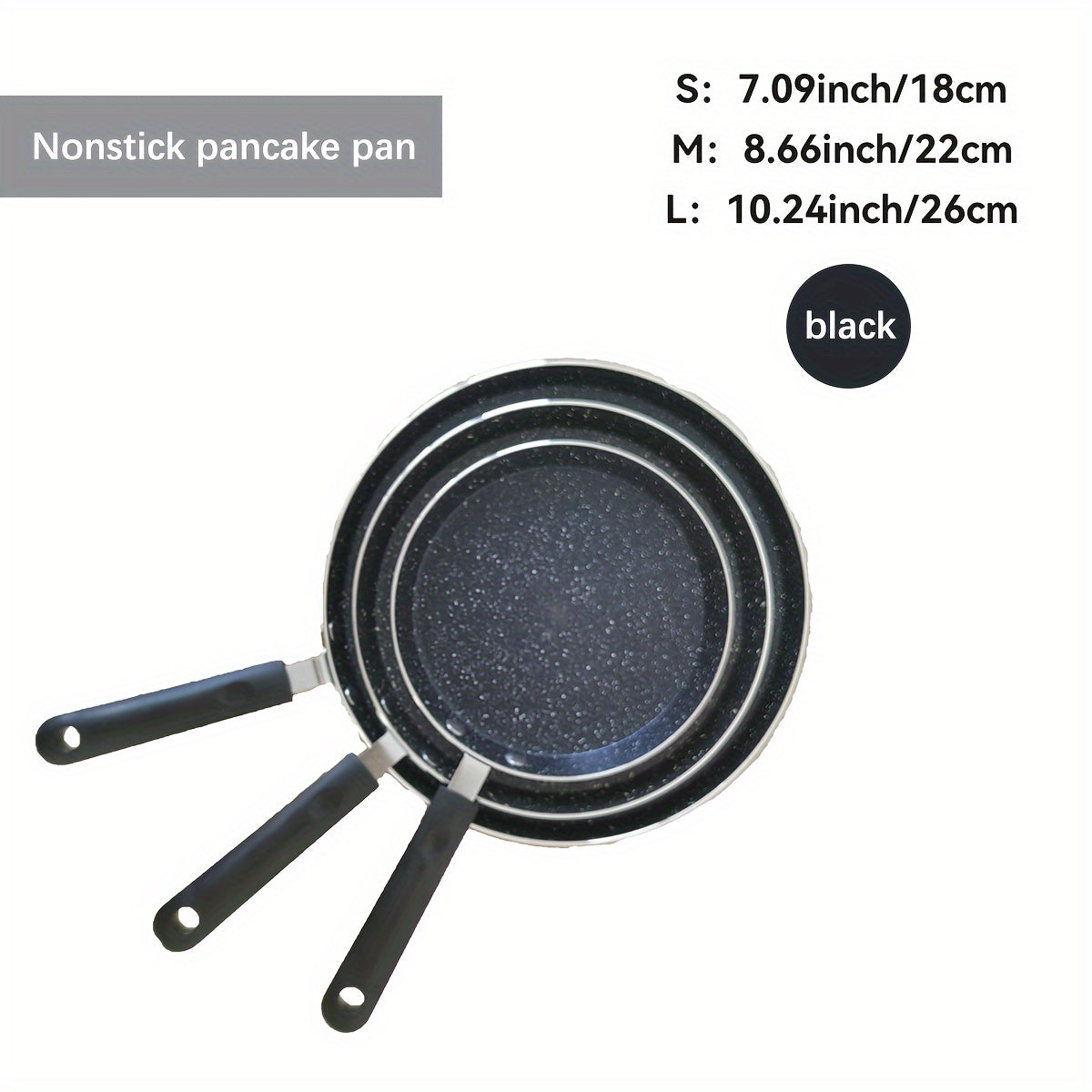 Aluminum Non-Stick Pancake Pan 25.91cm with Wooden Handle Dishwasher Safe