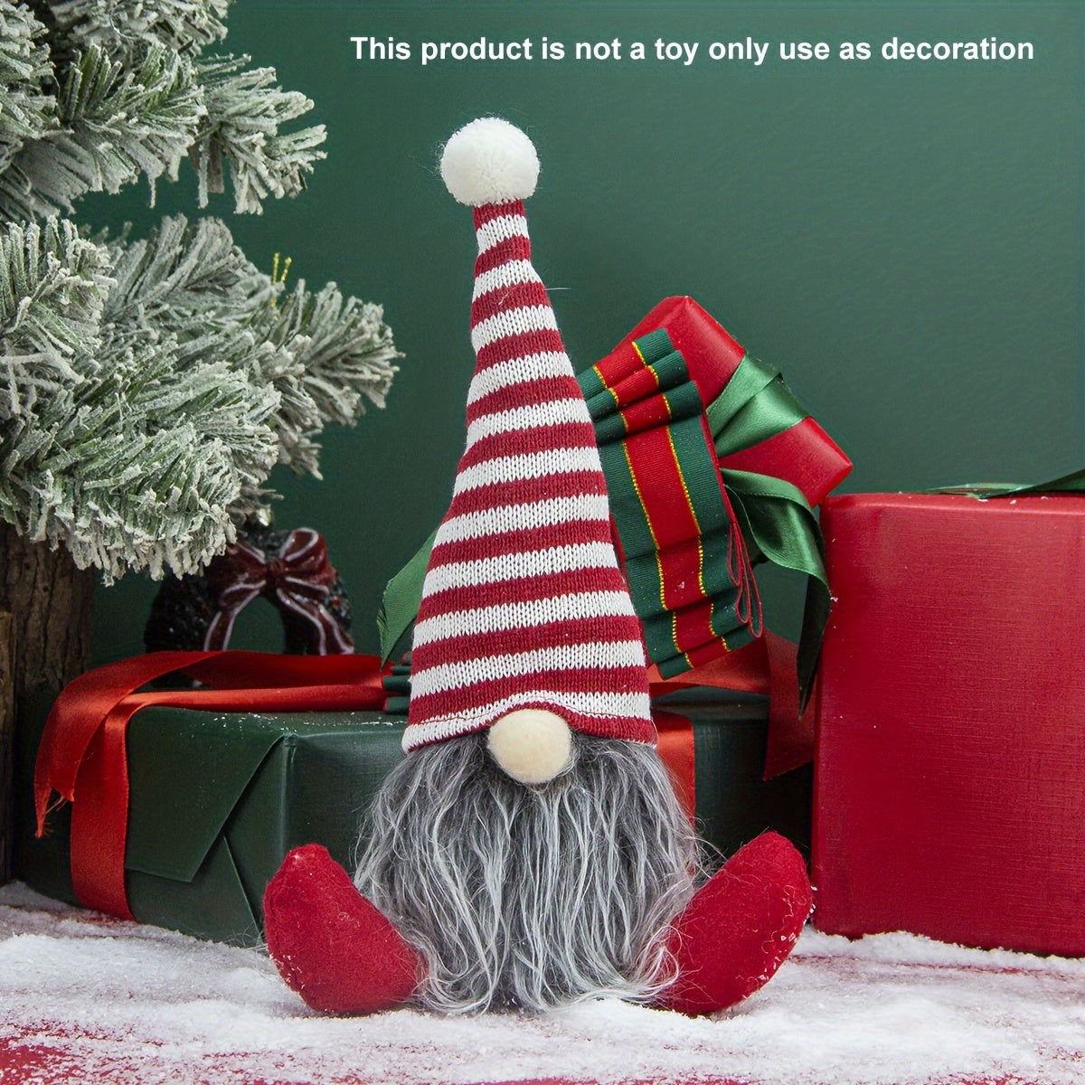 Adorno de colgante de árbol de Navidad del anciano sin rostro